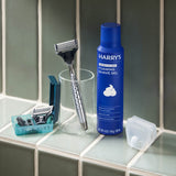 Harry's Original Chrome Shave Set / Chrome - Obsidian / Shave Cream